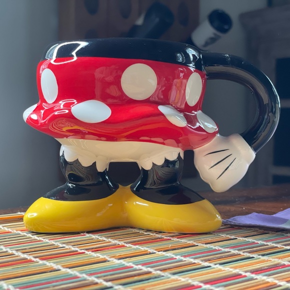 Authentic Disney Parks: Minnie Mouse Polka Dot Skirt And Legs Coffee Mug Cup NEW - Picture 7 of 8